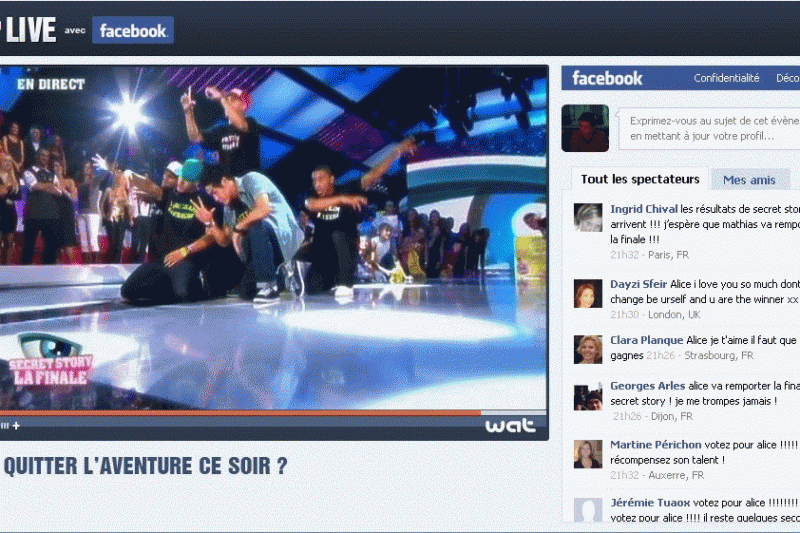 TV sociale : Facebook resserre ses liens avec TF1 et Canal+