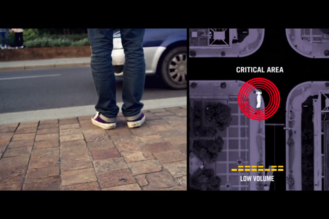 Mutesic baisse le volume de la musique à l’approche d’une intersection