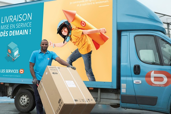 Boulanger livre le gros électroménager gratuitement dès le lendemain 30 kms autour de ses magasins