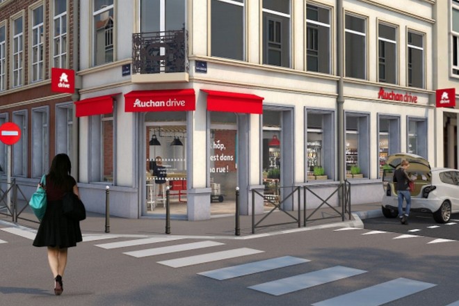 Auchan ouvre son 1er Drive Piéton à Lille mariant digital et proximité
