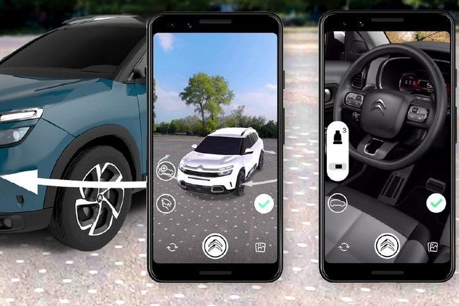 Expérience 3D sur Messenger pour configurer le SUV C5 Aircross de Citroën