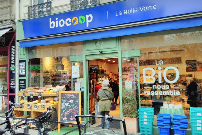 Biocoop met ses produits bio à la vente en e-commerce