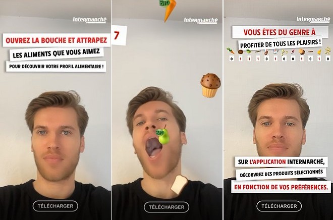 Intermarché fait découvrir son service de consommation personnalisée via la réalité augmentée de Snapchat
