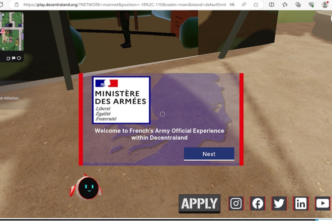 Les armées françaises recrutent dans le métavers durant 3 mois