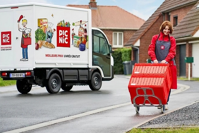 Supermarché mobile : Picnic couvre une zone de 1,6 million de ménages en France