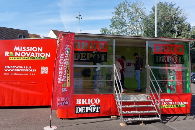 Dispositif média géo-localisé pour l’escape game rénovation de Brico Dépôt