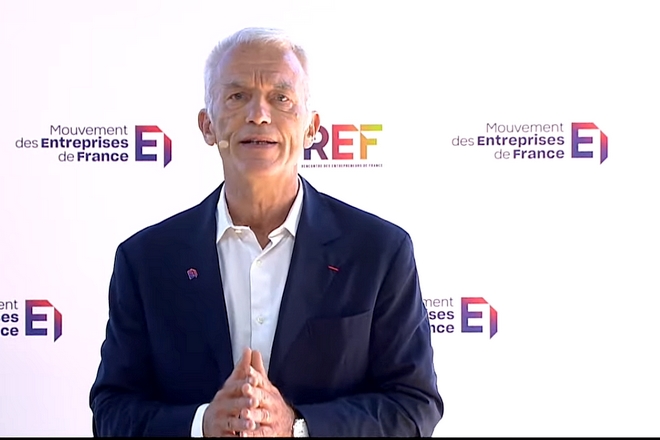 Président du Medef : il faut créer la richesse avant de la partager