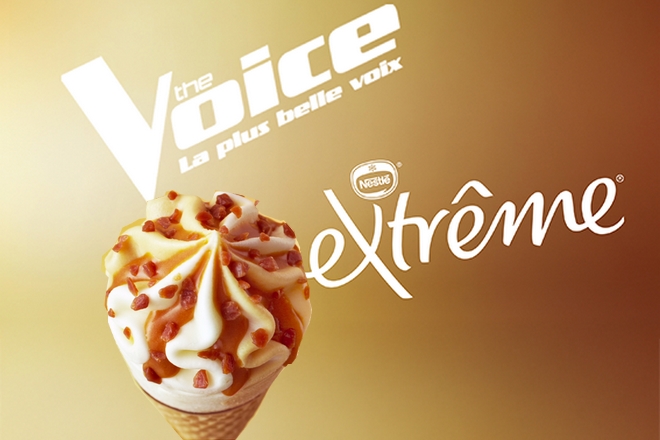Extrême, marque de glaces, joue la carte du social média cross-plateformes avec The Voice