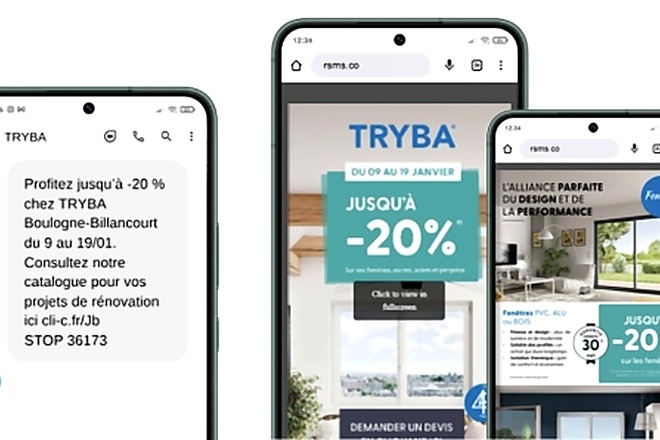 Le menuisier Tryba se transforme en menant des campagnes SMS géo-localisées